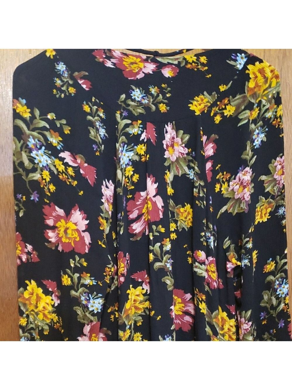 NATURAL LIFE Black Floral Midi Dress - Picture 10 of 13
